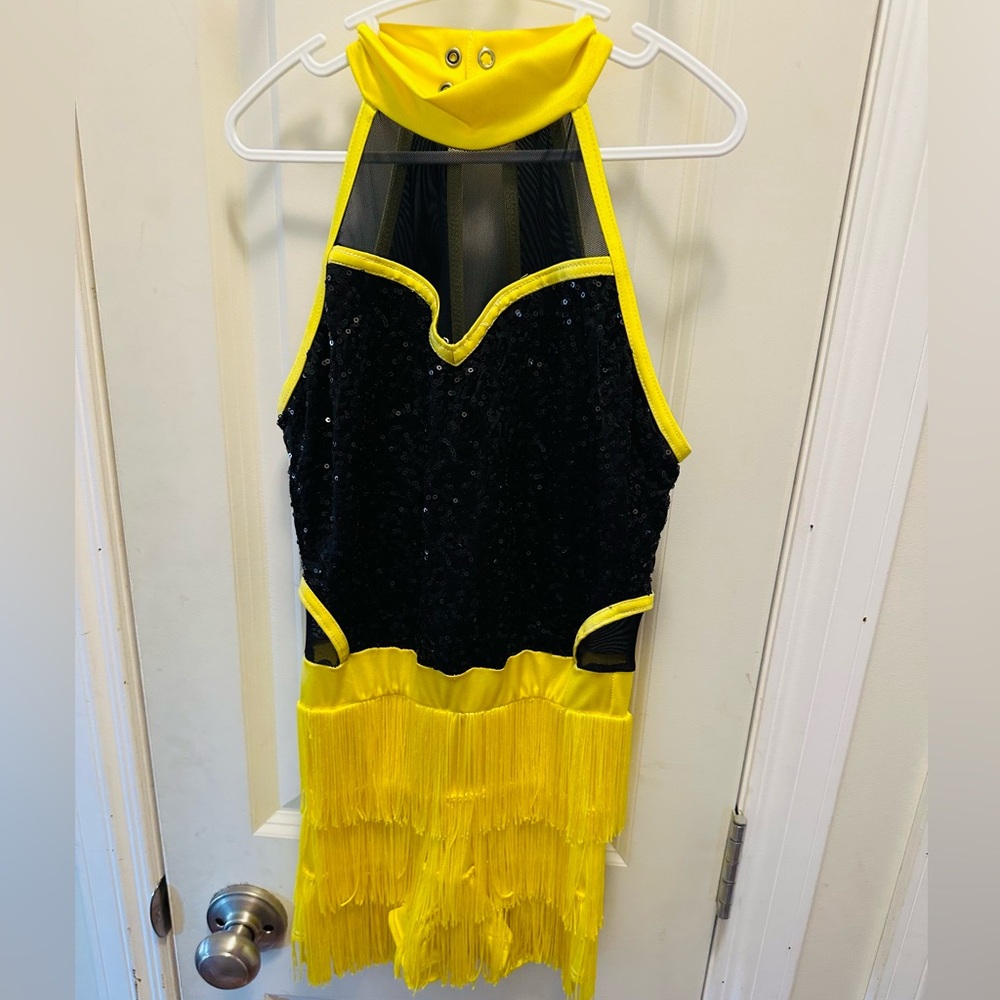 Weissman Yellow and Black Kids Dance Costume